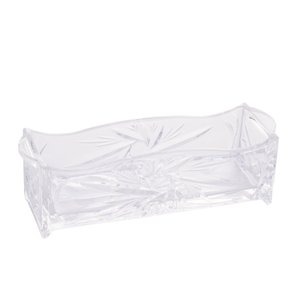 Porta Talheres de Cristal Prima Transparente 27x8cm Lyor