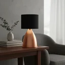 Ver imagem 1 de Abajur Luminaria de Mesa Clássico Moderno Elegante Bojudo Decoração Casa Sala Quarto Escritório