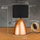 Ver imagem 3 de Abajur Luminaria de Mesa Clássico Moderno Elegante Bojudo Decoração Casa Sala Quarto Escritório