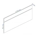 Ver imagem 6 de Cabeceira Queen 170cm em MDF Lara Branco