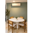 Ver imagem 1 de Mesa Jantar Orgânica Cone Canya 140x145cm - Laca Branca