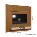 Ver imagem 3 de Painel para Tv até 75 Polegadas 2 Portas 300 Cm Nature Ripado/off White - Linea Brasil