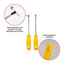 Ver imagem 7 de Elite - Kit de 6 Chaves Fenda e Phillips + Martelo Unha