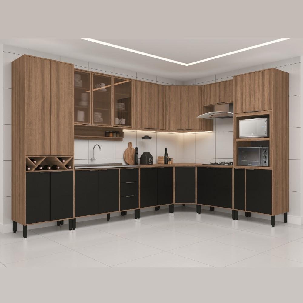Kit Cozinha Planejada Completa Conjunto 11 Peças Com 21 Portas ...