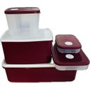 Ver imagem 2 de Tupperware Kit 5 Peças Porta Condimentos Vinho e Branco 5 Peças Vinho e Branco
