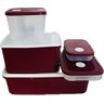 Tupperware Kit 5 Peças Porta Condimentos Vinho e Branco 5 Peças Vinho e Branco - 2