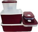 Ver imagem 2 de Tupperware Kit 5 Peças Porta Condimentos Vinho e Branco 5 Peças Vinho e Branco
