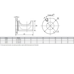Bucha Excêntrica Med. 40 X 32mm - para Porta Barra Weldon - Modelo Ec-3240-53 - 3