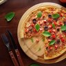 Tábua Redonda para Churrasco Petiscos e Pizza em Madeira Pinus 30cm Stolf - 2