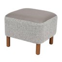 Ver imagem 1 de Puff Decorativo Verso 45x51 cm Pes Madeira Boucle e Courino Tce 1018 Tcs 726 Moll