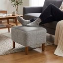 Ver imagem 7 de Puff Decorativo Verso 45x51 cm Pes Madeira Boucle e Courino Tce 1018 Tcs 726 Moll