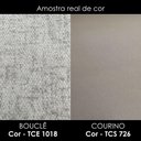 Ver imagem 4 de Puff Decorativo Verso 45x51 cm Pes Madeira Boucle e Courino Tce 1018 Tcs 726 Moll