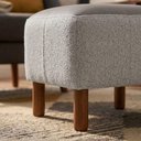 Ver imagem 6 de Puff Decorativo Verso 45x51 cm Pes Madeira Boucle e Courino Tce 1018 Tcs 726 Moll