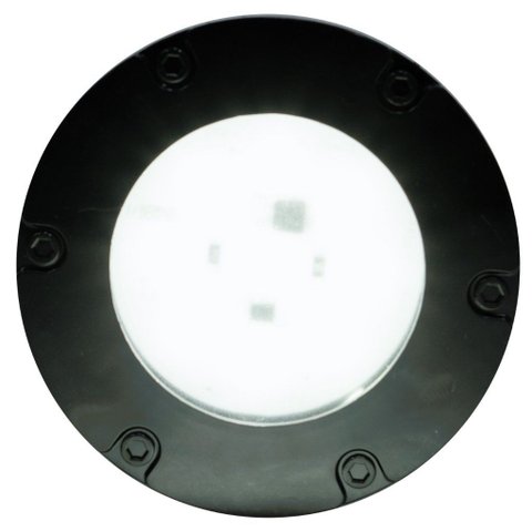 Mini Refletor Led Decorativo Econômico - Base Preta 6500k - Jateado - 110v