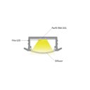 Ver imagem 4 de Perfil Alumínio Embutido para Fita LED RM-331 Barra 03 metros Natural Rometal 01 barra