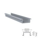 Ver imagem 1 de Perfil Alumínio Embutido para Fita LED RM-331 Barra 03 metros Natural Rometal 01 barra