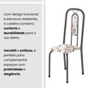Ver imagem 7 de Conjunto de Mesa Tubular com 4 Cadeiras Lívia Prata/Arabesco