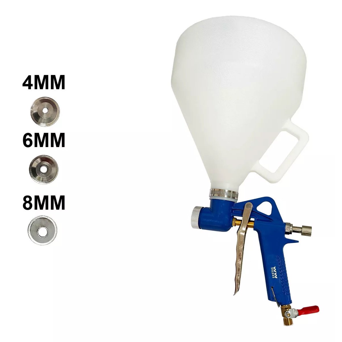 Pistola para aplicação de Textura Chapisco e Grafiato TP-5000 bicos 4mm-6mm-8mm caneca ate 4 litros 