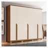 Guarda Roupa Casal Ambiente Andréas 6 Portas Nature Off White - Henn - 1