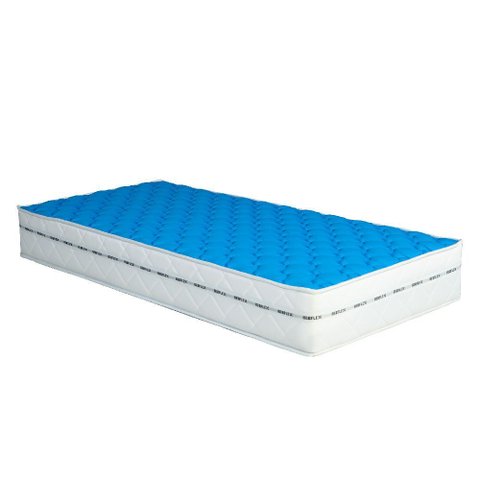 Colchão Solteiro Infantil Junior Molas Ensacadas D26 88x188cm Suporta 75kg Branco e Azul Inmetro