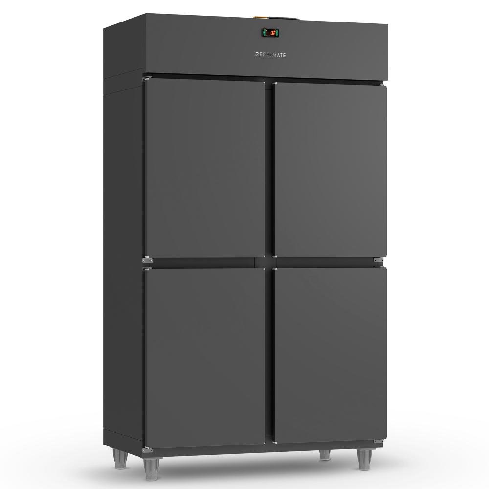 Mini Câmara Refrigerados Refrimate Preta 4 Portas 220v Mcr4pb