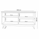 Ver imagem 5 de Buffet / Aparador / Balcão / Balcão ABS 4 Portas Modelo Retrô Com Puxadores em Couro e Prateleiras I