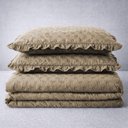 Ver imagem 2 de Cobre Leito Balle Casal Queen 3 Peças Colcha Cama Bege