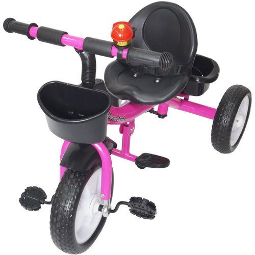 Triciclo Infantil com Empurrador Motoca Passeio Velotrol