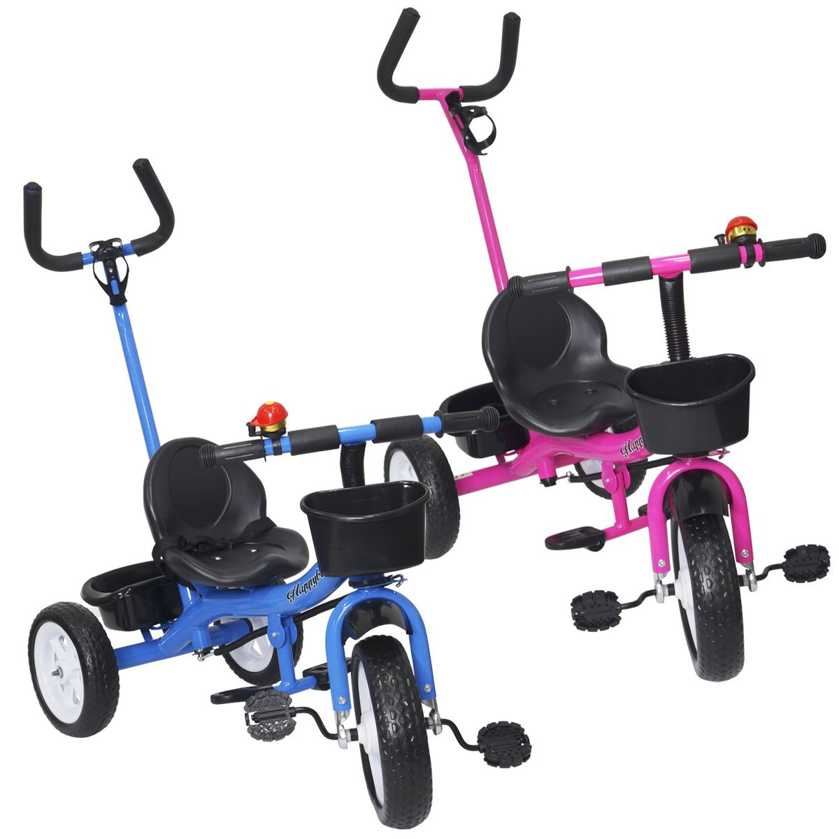 Triciclo Motoca Infantil Velotrol Com Apoio Para os Pés, Empurrador,  Protetor, e Pedal Para Menino e Menina - Certificado Inmetro