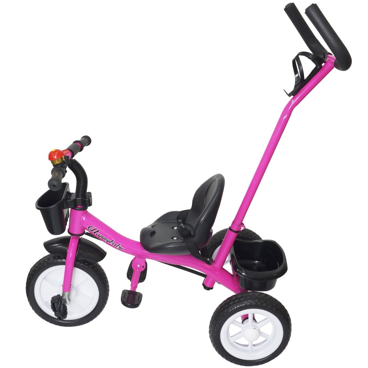 Motoquinha Infantil Triciclo Bebê 1 Ano C/ Proteção E Haste