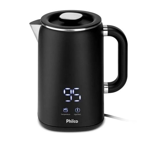 Chaleira Elétrica Digital 1,8 Litros Preta PCH18B 127V Philco