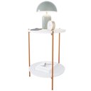 Ver imagem 2 de Mesa de Apoio Lateral Morada Branco/bronze