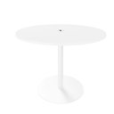 Ver imagem 2 de Mesa de Reunião Redonda 110cm com Plug Tomada F5 Office Cor:branco