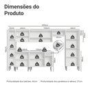 Ver imagem 5 de Armário de Cozinha Completa 325cm Branco Emilly Madesa 06 Branco