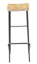 Ver imagem 2 de Banqueta Mamba Cor Driftwood com Base Aço Grafite 75cm - 64103