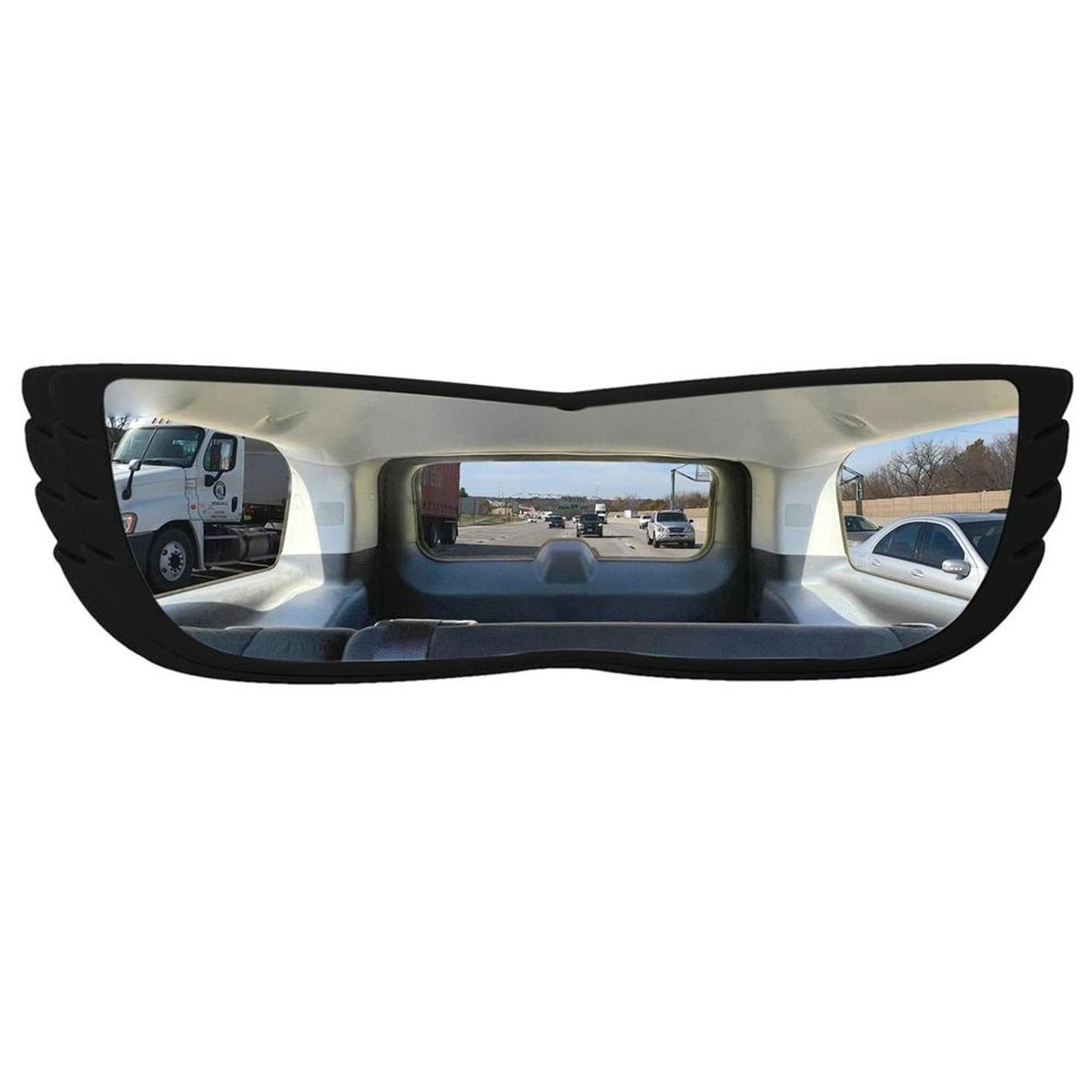 Espelho Retrovisor 160 Graus Carro Automotivo Caminhao Visao Ampla Panoramico Alta Visibilidade Segu - 2