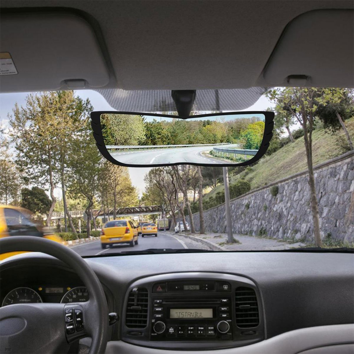 Espelho Retrovisor 160 Graus Carro Automotivo Caminhao Visao Ampla Panoramico Alta Visibilidade Segu - 5