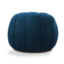 Ver imagem 6 de Poltrona Decorativa Orgânica Giratória Cloud Bouclê Azul Marinho E03 - D’Rossi