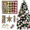 Kit 40 Enfeites Árvore de Natal Estrela Dourada Decoração - 9