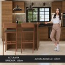 Ver imagem 6 de Ilha de Cozinha com Bancada e Balcão 120 Cm Rustic Stella Madesa Rustic