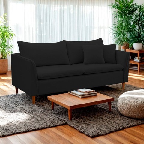 Sofá 2 Lugares Namoradeira 144cm Veludo Kassia