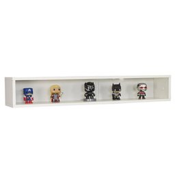 Nicho Funko Portas Correr Vidro Branco 100x16x18 - 2