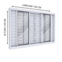 Ver imagem 2 de Janela de Aço com Grade Lucasa Facilita Branco