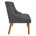 Ver mais imagens de Kit 4 Cadeiras de Jantar Suede Grafite Pés Palito