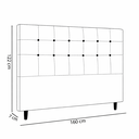 Ver imagem 2 de Cabeceira Casal Queen Cama Box Estofada Virginia 160 Cm Veludo