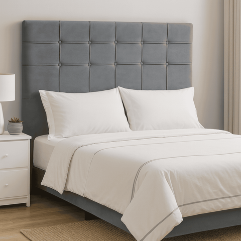 Cabeceira Casal Queen Cama Box Estofada Virginia 160 Cm Veludo