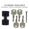 Cilindro Miolo Tambor Tetra Stam 1800/1803 Preto 4 Chaves - 5