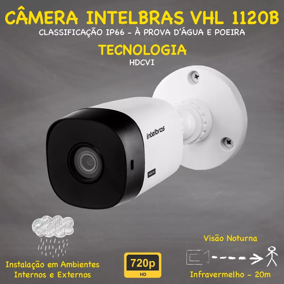 Kit Cftv 8 Cameras Segurança Intelbras Residencial Hd 1tera - 3