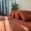Ver imagem 4 de Sofá Modular Cielo 4 Lugares Design Orgânico Moderno 204cm Bouclê Terracota - Montanari's Decor