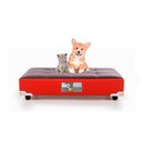 Ver imagem 3 de Colchão Castor Pet Cachorro / Gato Grande pet Bed Marrom/vermelho (100x80x19) -
